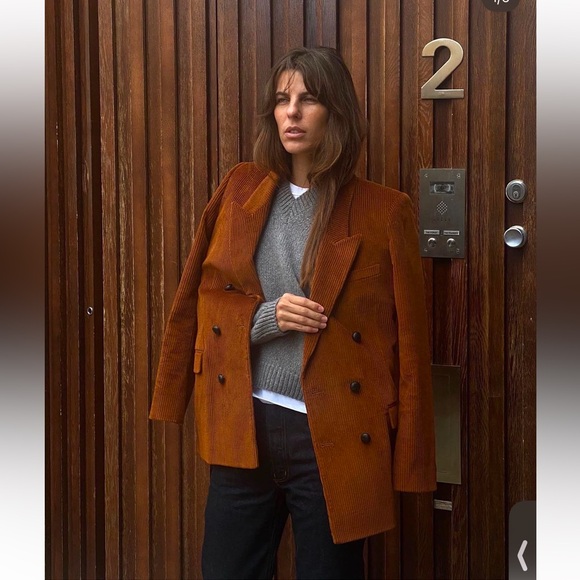 NWOT DOEN Geonna Cashmere V-neck Sweater in Morning Mist Gray - Picture 3 of 12